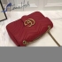 Gucci GG Marmont matelassé leather shoulder bag red 31cm